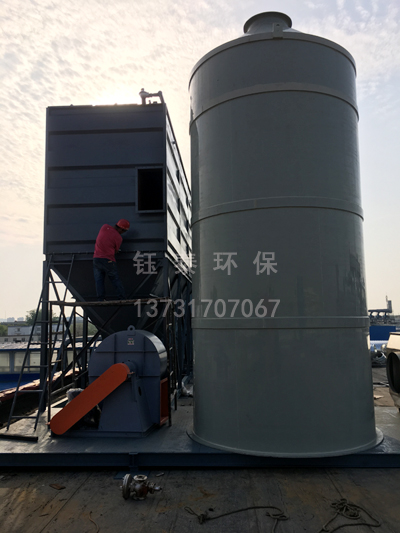 山東兗州輪胎廠(chǎng)PPC64-6布袋除塵器及廢氣處理設(shè)備安裝中